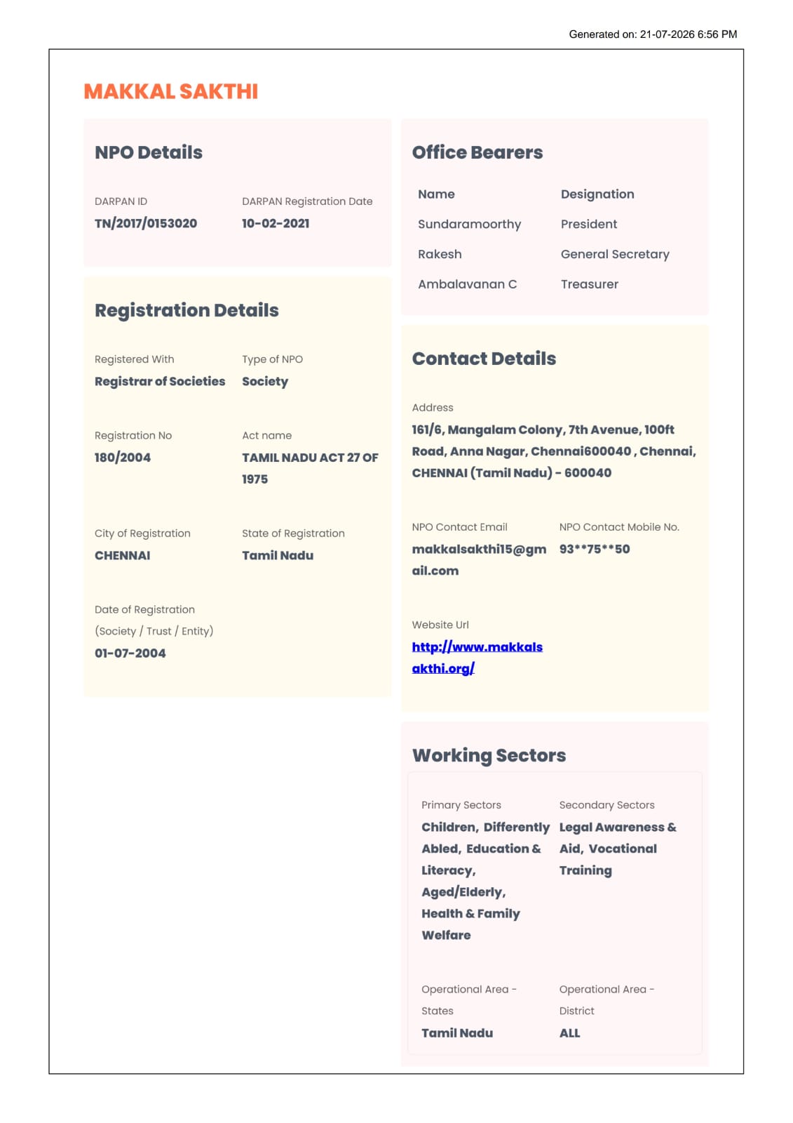 CSR Registration